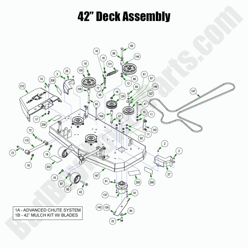 2022 MZ & MZ Magnum 42" Deck Assembly